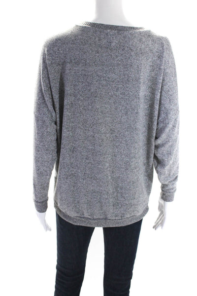 Joie Womens Knitted Long Sleeve Round Neck Pullover Sweater Top Gray Size S