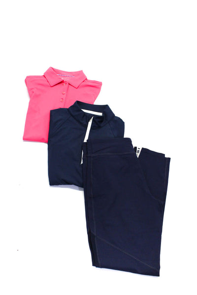 Peter Millar Polo Ralph Lauren Womens Polo Shirts Leggings Pink Size XS M Lot 3