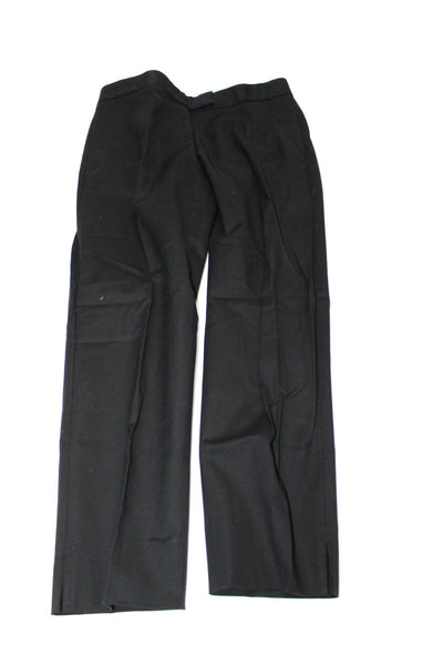 J Crew Theory Womens Wool Blend Mid-Rise Tapered Pants Black Size 2 Lot 2