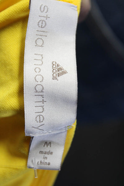Adidas by Stella McCartney Womens Quarter Zip Athletic Tank Yellow Size M