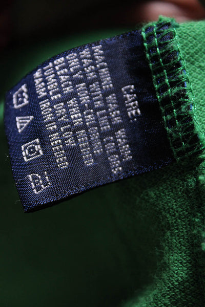 Ralph Lauren Blue Label Womens Short Sleeve Classic Fit Polo Shirt Green Medium