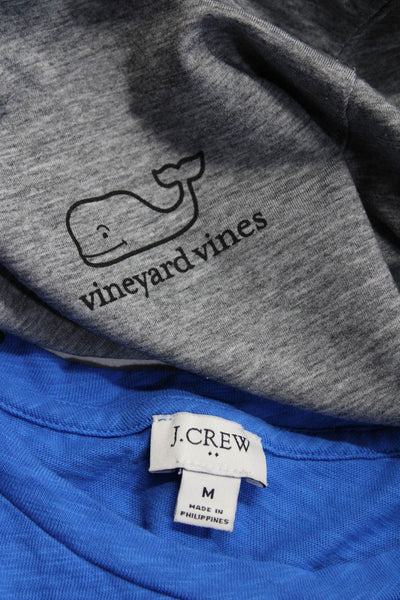 J Crew Vineyard Vines Womens Tank Top Hooded Shirt Blue Gray Size Medium Lot 2