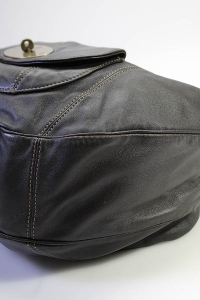 Mulberry Womens Brown Leather Braided Strap Araline Tassel Detail Shoulder Bag H