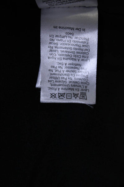 DKNY Womens Elastic Waist Pleated Midi Skirt Black Size S