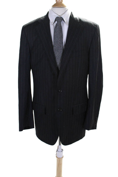 Polo Ralph Lauren Men's Long Sleeves Lined Two Button Pinstripe Jacket Size 44