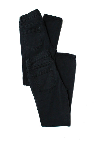DL1961 Womens Cotton Blend Five Pocket Mid-Rise Jeans Black Size 6 12 Lot 3