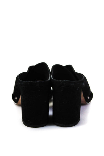 Kenneth Cole New York Womens Suede Open Toe Slide On Heels Bronze Size 8M