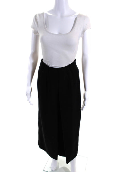 Dice Kayek Womens Side Zipped Pleated A-Line Maxi Skirt Black Size EUR40