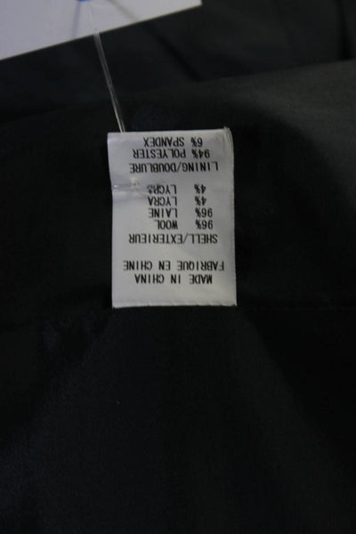 Theory Womens Two Button Matelda Tailor Blazer Jacket Gray Wool Size 6