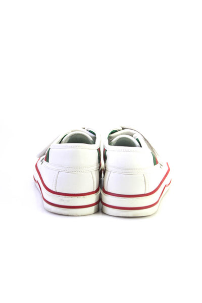 Gucci Womens Leather One Strap Round Toe Low Top Sneakers White Size 7