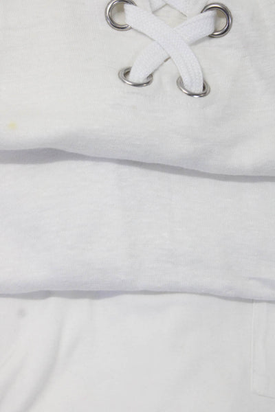 Generation Love Womens Cotton Blend Studded T-Shirt Top White Size L Lot 3
