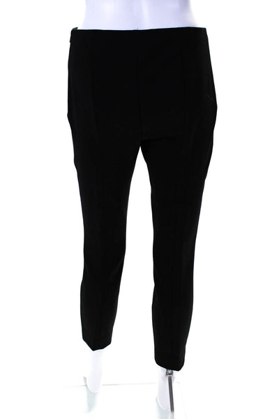 The Row Womens Mid Rise Slim Leg Dress Trousers Black Wool Size 4