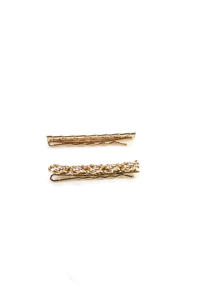 Dannijo Womens Mira Gold Toned Bobby Pin Set Hair Pins