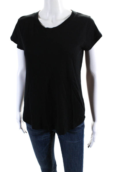 Zadig & Voltaire Womens Cotton Short Sleeve Basic Casual T shirt Black Size S