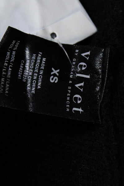 Velvet Women Knit Two-Toned Button Up Longline Cardigan Sweater Black Size M