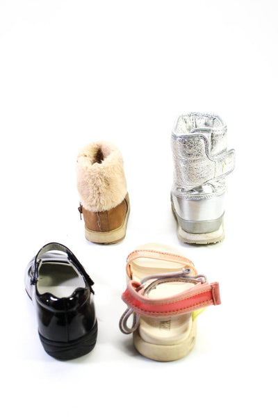 Zara Rubber Duck AKK Life Style Girls Sandals Brown Boots Shoes Size 7 8 lot 4