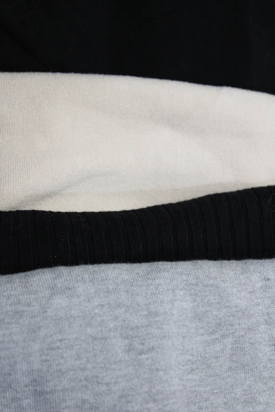 Zara Womens Crew Neck Knit Shirts Gray Black Beige Size Small Medium Lot 4