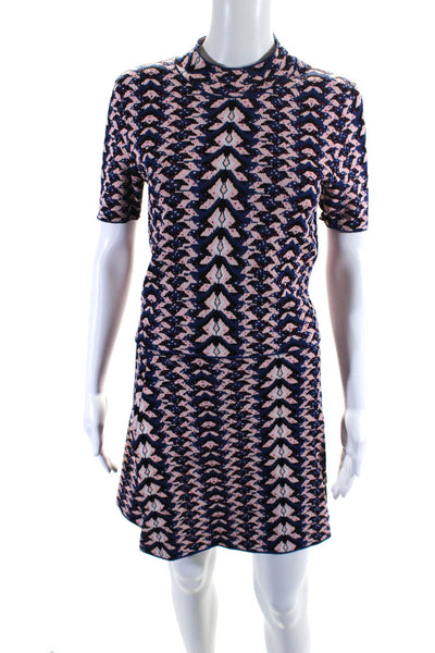 Rachel Rachel Roy Womens Knit Abstract Print A-Line Skirt Set Multicolor Size M