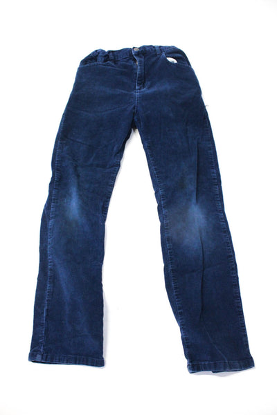 Appaman Crewcuts Pinco Pallino Boys Blue Corduroy Straight Pants Size 12 Lot 3