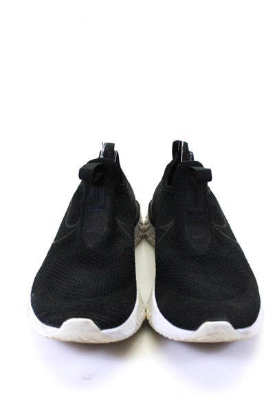 Nike Men's Round Toe Slip-On Rubber Sole Walking Sneakers Black Size 9