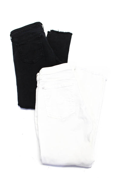AG Adriano Goldschmied 7 for all Mankind Womens Skinny Jeans Black Size 30 Lot 2