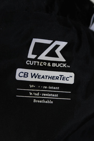 Cutter & Buck Womens Sleeveless Full Zip Quilted Puffer Vest Black Size L