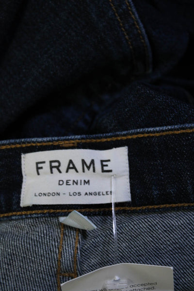Frame Men's Five Pockets Dark Wash Straight Leg Denim Pant Size 34