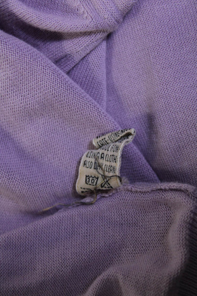 Malo Womens Cotton Round Neck Short Sleeved T Shirt Blouse Light Purple Size 42