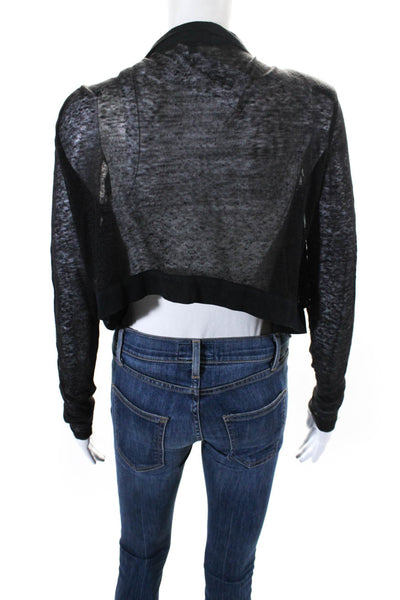 Sachin + Babi For Ankasa Womens Sequin Embellished Bolero Sweater Black Size S