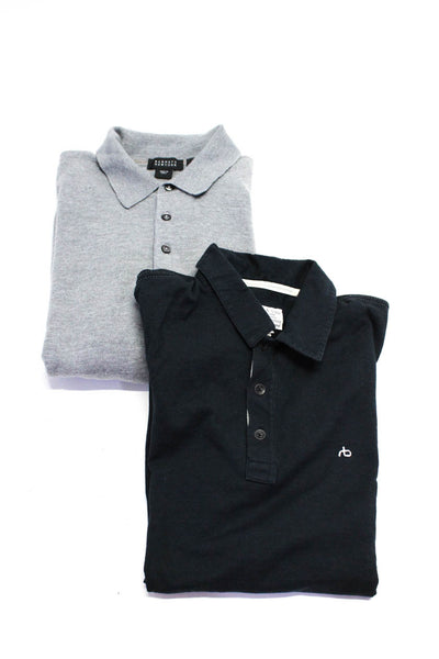 Rag & Bone Barneys New York Mens Polo Shirt Sweater Black Size S M Lot 2