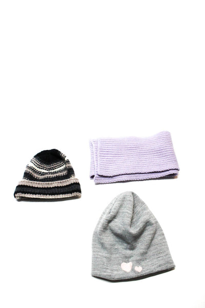 Corgi Cashmere Project Womens Scarf Hats Purple Grey Size One Size Lot 3