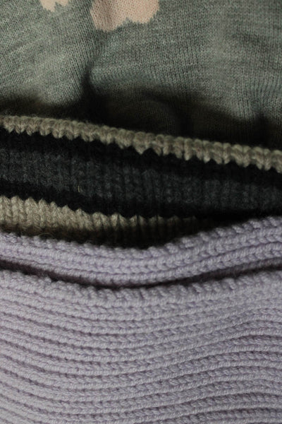 Corgi Cashmere Project Womens Scarf Hats Purple Grey Size One Size Lot 3