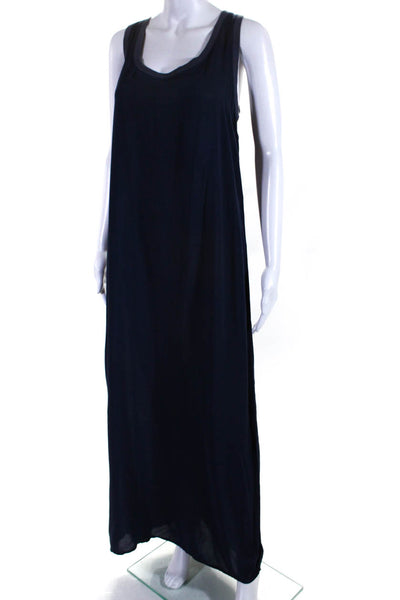 Velvet for Calypso St. Barth Womens Pullover A-Line Maxi Tank Dress Navy Size M