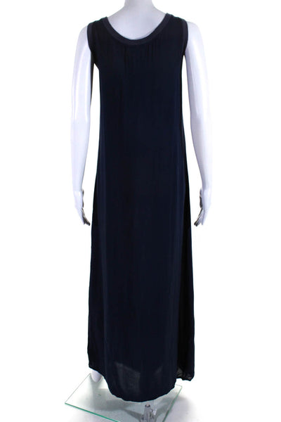 Velvet for Calypso St. Barth Womens Pullover A-Line Maxi Tank Dress Navy Size M