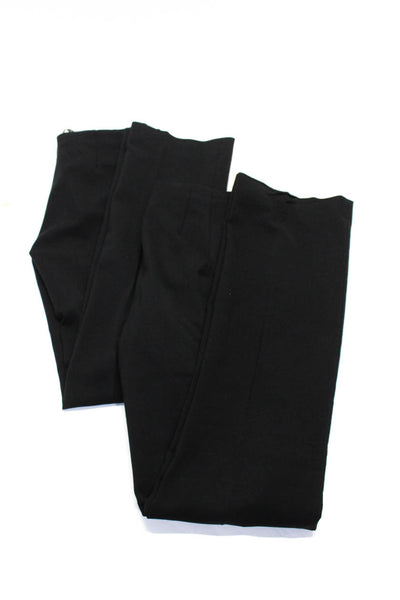 Zara Woman Womens Slim Straight Pleat Mid Rise Dress Pants Black Size S M Lot 2