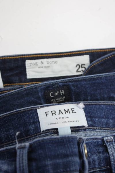 Frame Rag & Bone Womens High Waist Skinny Jeans Size 25 27 Lot 3