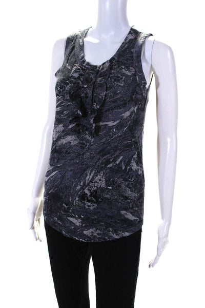 Marc By Marc Jacobs Women's Round Sleeveless Blouse Black Size M