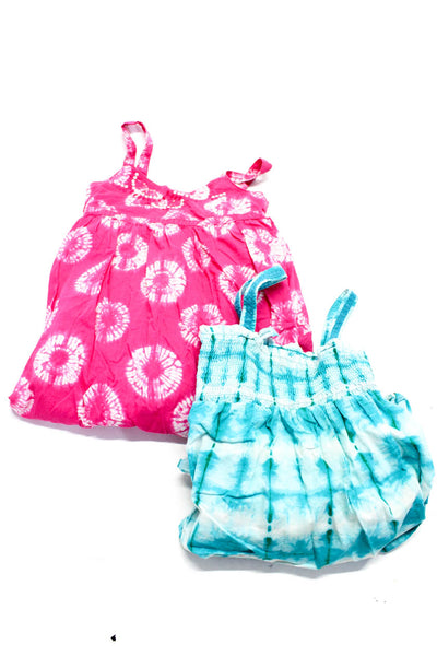 Calypso Saint Barth Girls Spaghetti Straps Tie Dye Sundress Pink Size 6 Lot 2