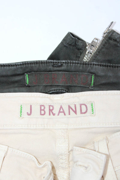 J Brand Womens Cotton Zipper Hem Low-Rise Skinny Cargo Pants Olive Size 29 Lot 2