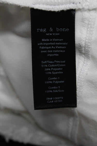 Zara Knit Rag & Bone Womens Knit Turtleneck Top Shirt Black White Size S Lot 2