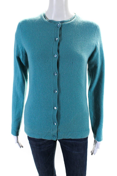 Mcduff Women's Long Sleeves Cashmere Cardigan Sweater Set Green Size S