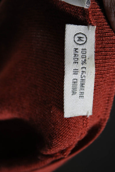 Neiman Marcus Women's Crewneck Sleeves Two Piece Sweater Set Burnt Orange Size M