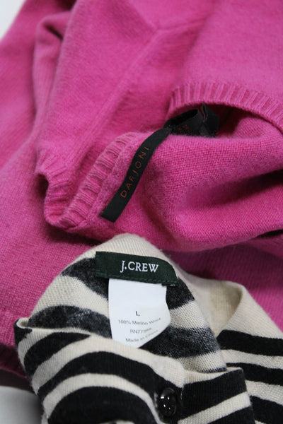 Darjoni Women's Crewneck Long Sleeves Pullover Sweater Pink Size S Lot 2