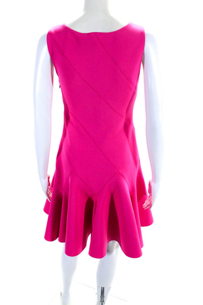 Derek Lam 10 Crosby Womens Knit Scoop Neck Sleeveless A-Line Dress Pink Size 4