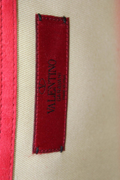 Valentino Garavani Glam Lock Stud Patent Leather Chain Shoulder Bag Handbag Red