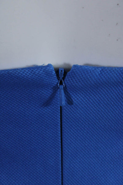 Ted Baker London Womens Cotton Blend Sweetheart Neck Strapless Dress Blue Size 1