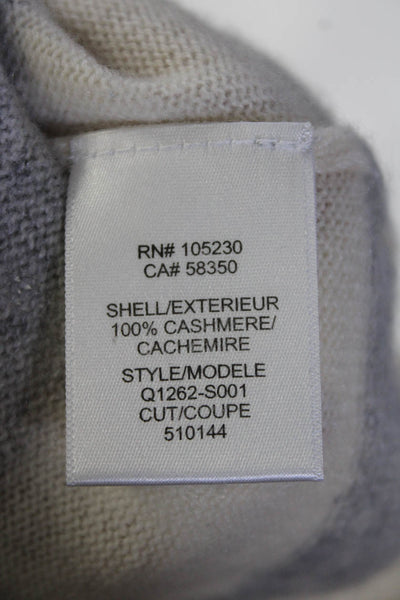 Equipment Femme Womens Metallic Cashmere Striped Sweater Top Gray Size XS