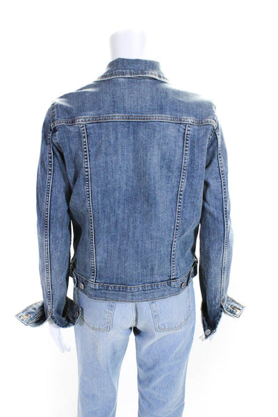 Levi Strauss & Co Womens Button Down Long Sleeve Denim Jacket Blue Size L