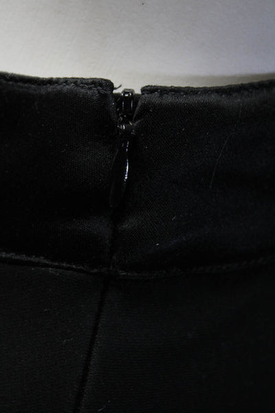 St. John Womens Zipper Fly High Rise Pleated Wide Leg Dress Pants Black Size 4