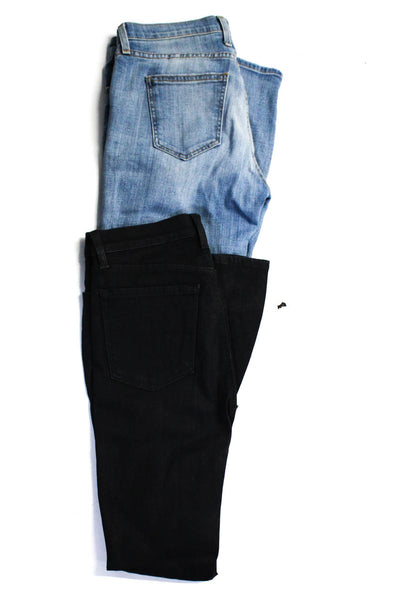 J Brand Current/Elliot Womens Cotton Skinny Jeans Black Blue Size 28 26 Lot 2